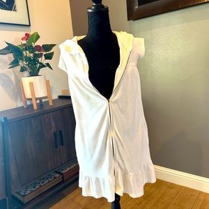 Juicy Couture White Terry Cloth Swim Cover - Small